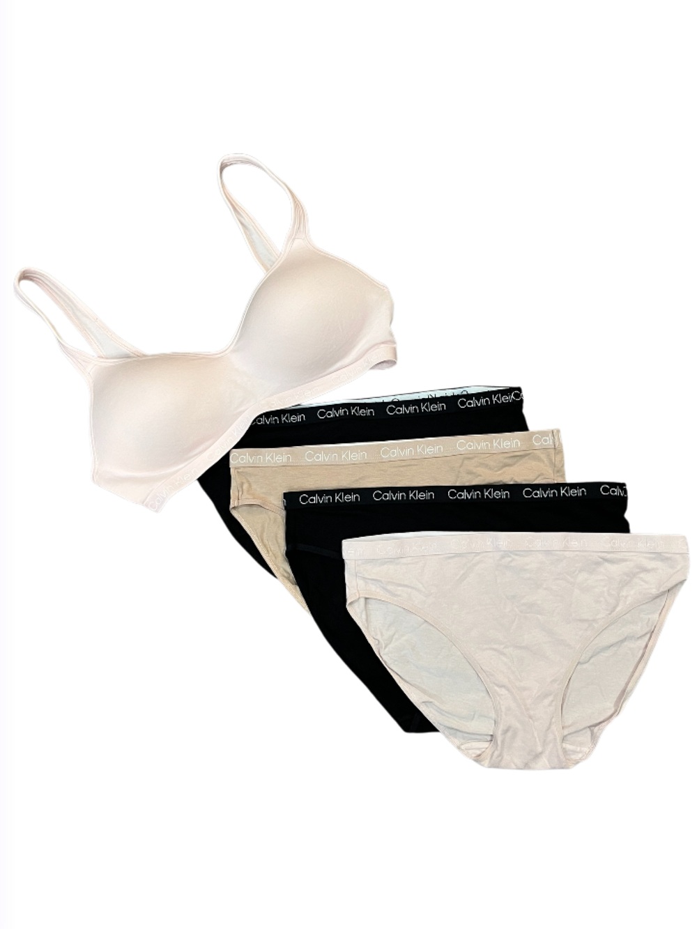 Calvin Klein Bra and Panties Set Cotton Modal Blend Medium